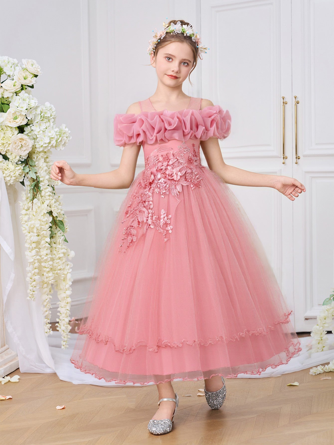 Robe princesse américaine pour petites filles