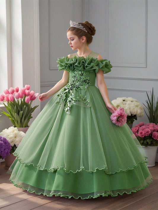 Robe princesse américaine pour petites filles